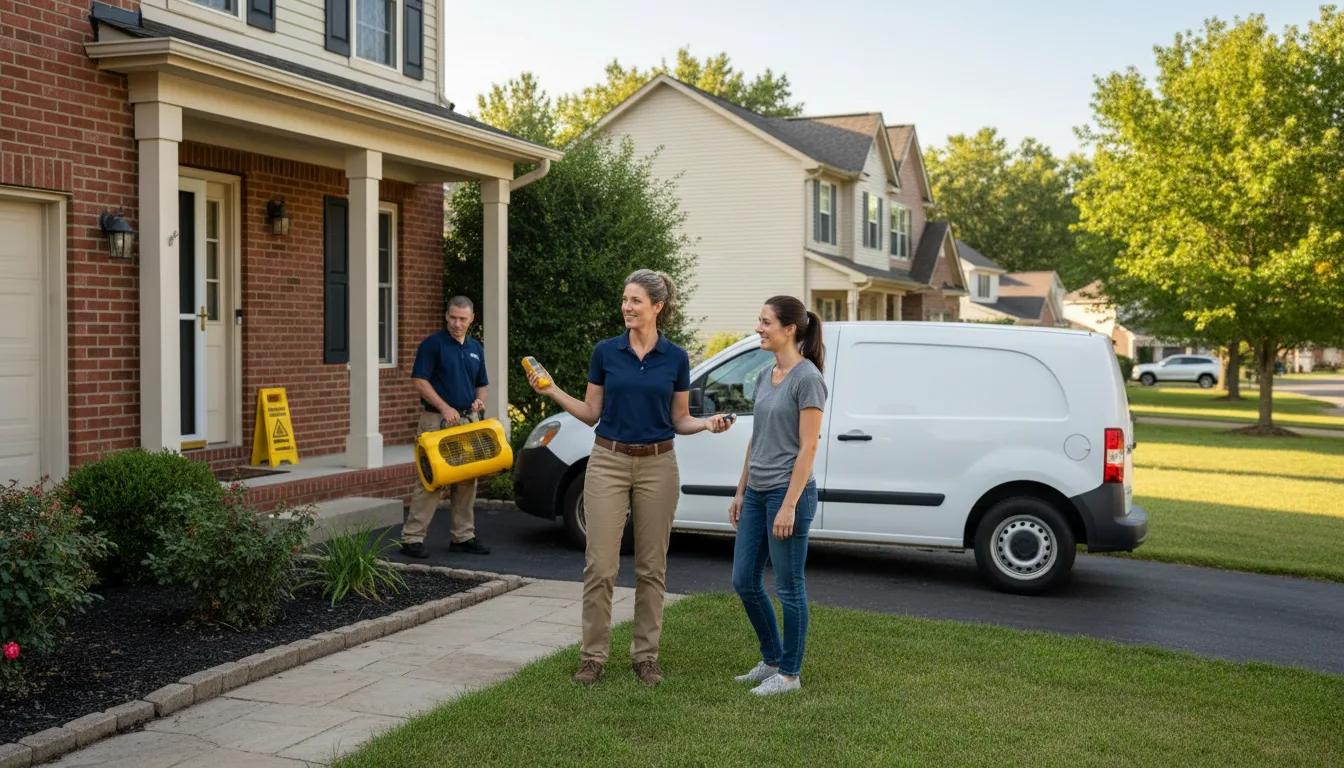 Water restoration image for Dehumidification And Cleanup Services in Mishawaka, IN